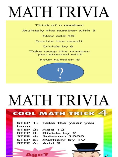 Math Trivia | PDF