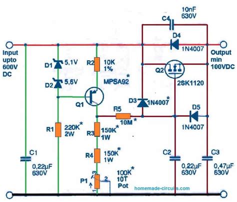 600 V DC Voltage Regulator Circuit Module – Homemade Circuit Projects