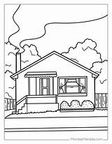 40 House Coloring Pages Free PDF Printables sketch template