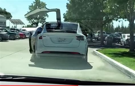 Watch The Tesla Model X SUV’s ‘Falcon’ Doors In Action: Video