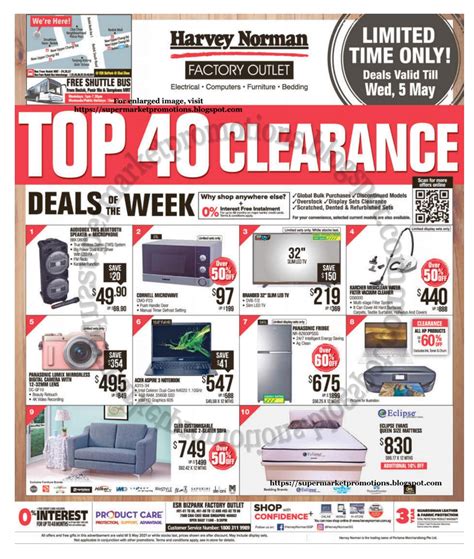 Harvey Norman Top 40 Clearance Deals 29 April - 05 May 2021 ~ Supermarket Promotions