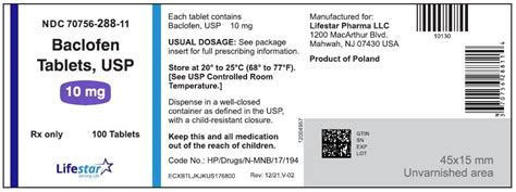 Baclofen - FDA prescribing information, side effects and uses