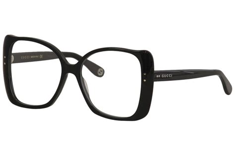 Gucci GG0473O 002 Eyeglasses Women's Havana Full Rim Square Shape 55-17 ...