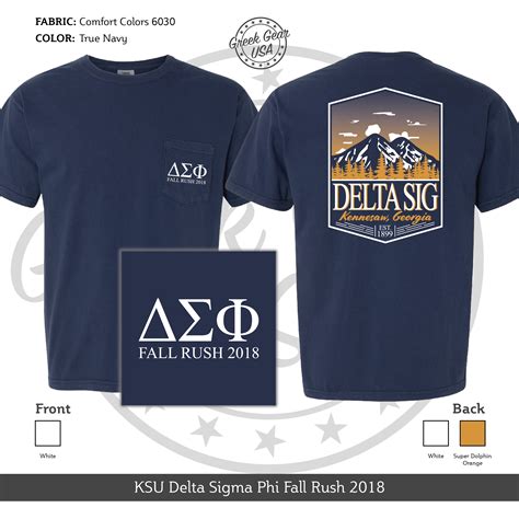 Delta Sigma Phi Fall Rush 2018 | Delta sigma phi, Mens tops, Greek gear