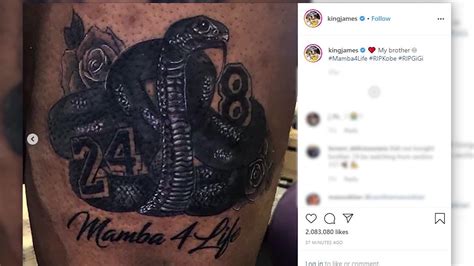 LeBron James unveils his new Kobe Bryant tribute tattoo | localmemphis.com