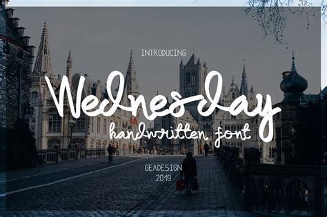 Wednesday (Font) by geadesign