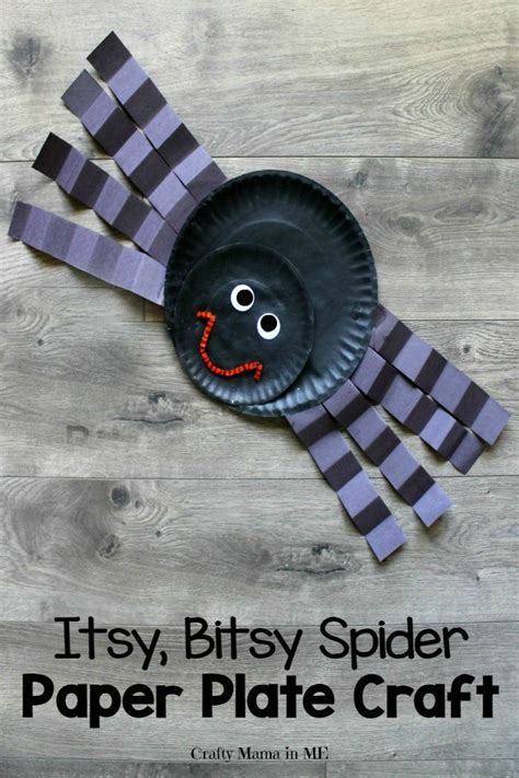 Itsy Bitsy Spider Paper Plate Craft for Kids - Crafty Mama in ME!