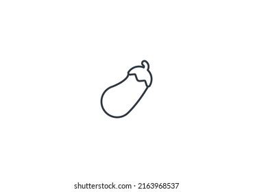 Eggplant Vector Flat Emoticon Isolated Eggplant Stock Vector (Royalty Free) 2163968537 ...