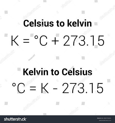 Converting Kelvin Celsius Formula Convert Temperature Stock, 41% OFF