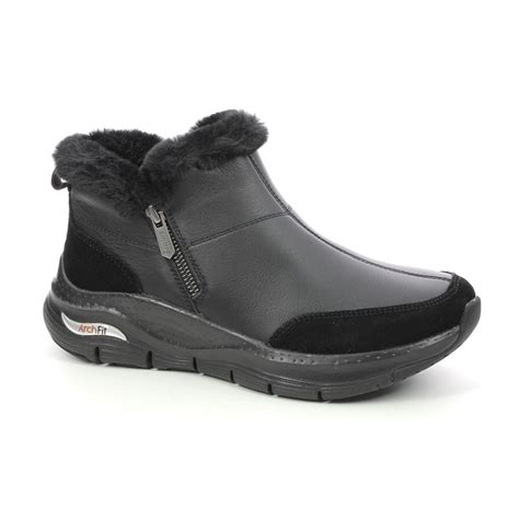 Skechers Arch Fit Boot 167190 BBK Black Ankle Boots