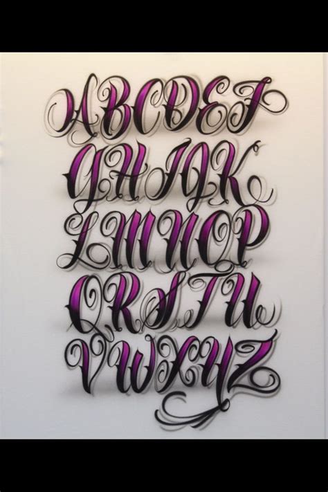 Airbrush Lettering Font - Fancy Script Caps Más Tattoo Lettering Alphabet, Calligraphy Fonts ...