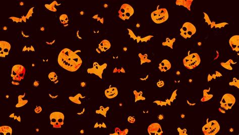 Halloween Background Loop in Orange Stock Footage Video (100% Royalty ...