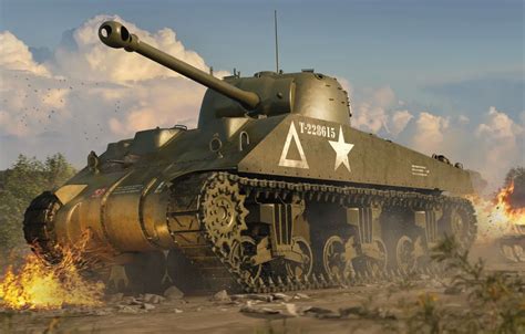 Wallpaper Tank, Medium tank, Sherman, Firefly images for desktop, section оружие - download