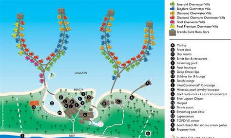 Intercontinental Bora Bora Thalasso Resort Map