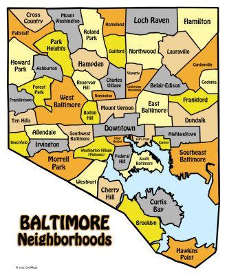 Map of Baltimore neighborhoods. I grew up in Dundalk/Southeast ...