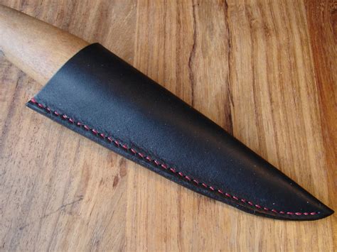 Leather Mora carving knife sheath 106 120 black | Etsy