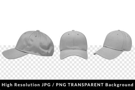 Blank Gray Baseball Cap Isolated PNG Graphic by Formatoriginal ...