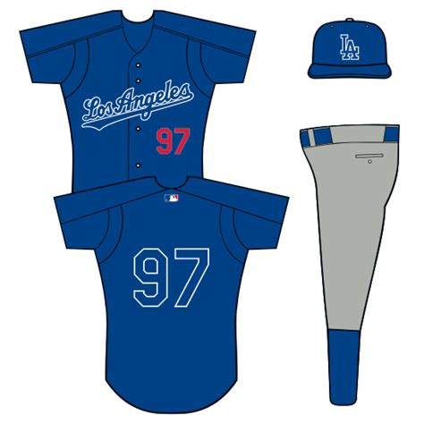 Los Angeles Dodgers Practice Uniform - National League (NL) - Chris Creamer's Sports Logos Page ...