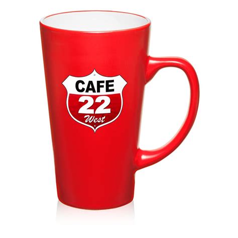 Custom 16 oz. Cafe Latte Mugs | 9615 - DiscountMugs