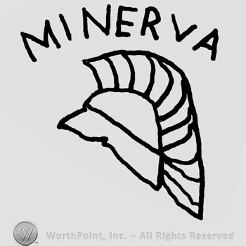 Mark with Minerva written with uppercase letters | #132541