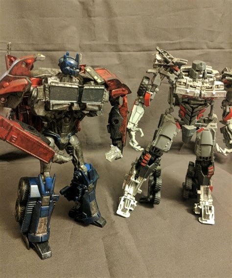 CUSTOM TRANSFORMERS : Custom Painted Voyager Set : OPTIMUS PRIME VS ...