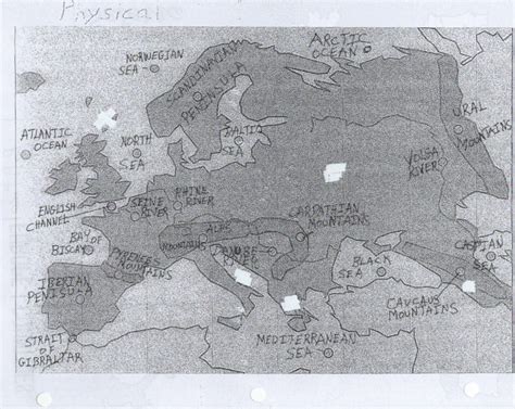 Europe Physical Features Map Diagram | Quizlet