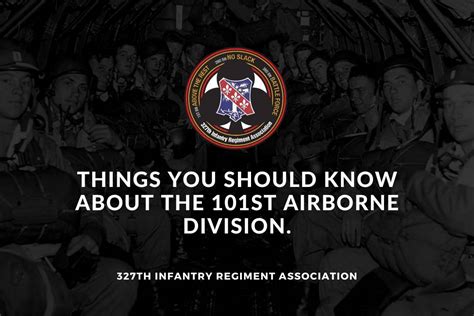 Things You Should Know about the 101st Airborne Division | 327th ...