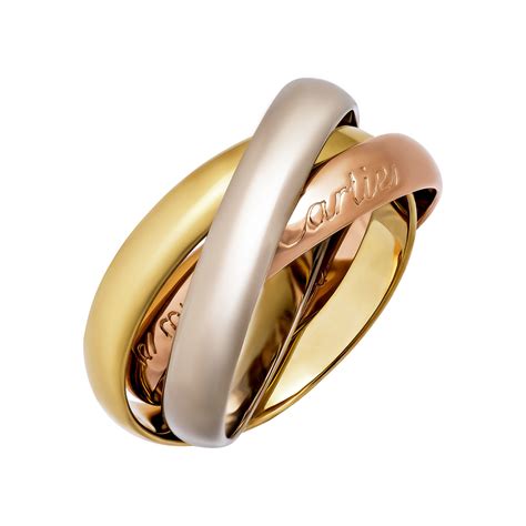 Cartier 18k Three-Tone Gold Le Must de Cartier Trinity Ring // Pre-Owned (Ring Size: 4.75 ...