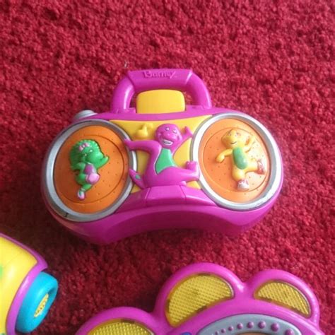 Original Barney Musical Toy Set - Foot DJ, Radio & Car, Hobbies & Toys ...