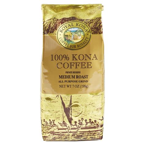 Royal Kona Medium Roast Ground Coffee - 7oz | Hawaiian coffee, Kona coffee, Best kona coffee