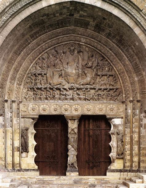 Portal w Moissac, XII w. jedno z najznakomitrzych dzieł rzeźby romańskiej Romanesque Art ...