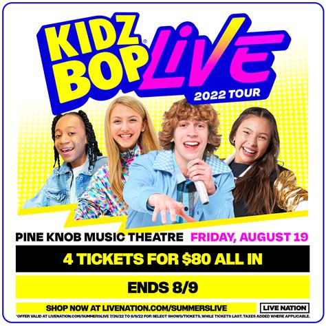 KIDZ BOP LIVE 2022 at Pine Knob Music Theatre!