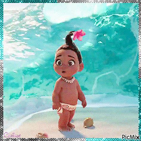 Baby Moana - Free animated GIF - PicMix