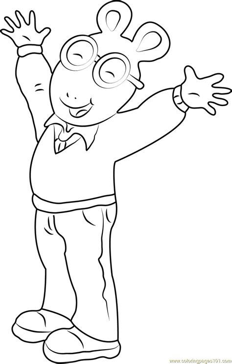 Arthur Coloring Page for Kids - Free Arthur Printable Coloring Pages ...