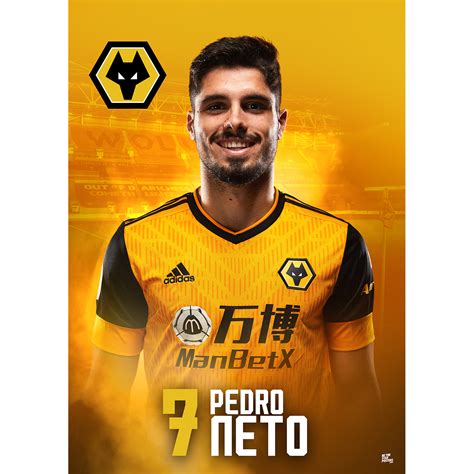 Pedro Neto Wolves FC A3 Poster 20/21