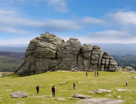 UK, Haytor Vale, Haytor Rocks at Dartmoor National Park – Stockphoto