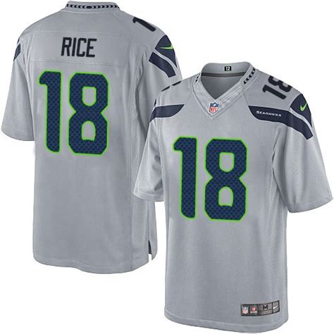 NFL Sidney Rice Seattle Seahawks Limited Alternate Nike Jersey - Grey