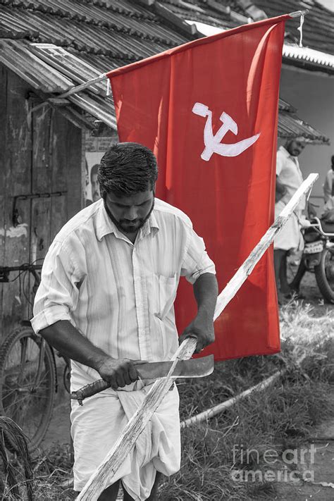 Communist Flag in Kerala Photograph by Sonny Marcyan - Fine Art America