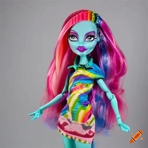 Rainbow monster high doll on Craiyon