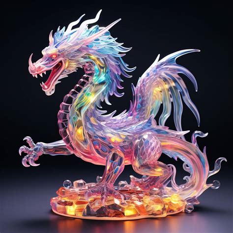 Crystal dragon statue by ByanEl on DeviantArt