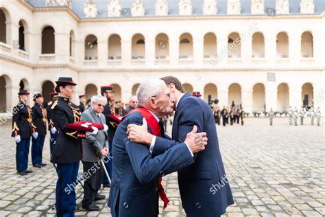 Emmanuel Macron President Republic During Ceremony Editorial Stock ...