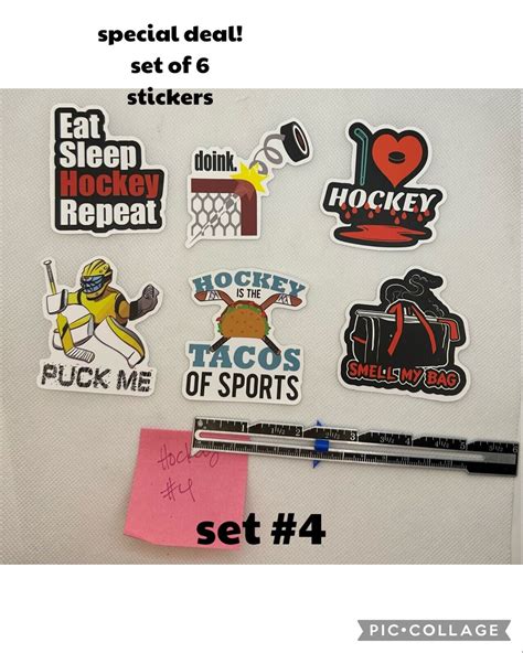 NHL Hockey Stickers, Sets of 2, waterproof, vinyl | eBay