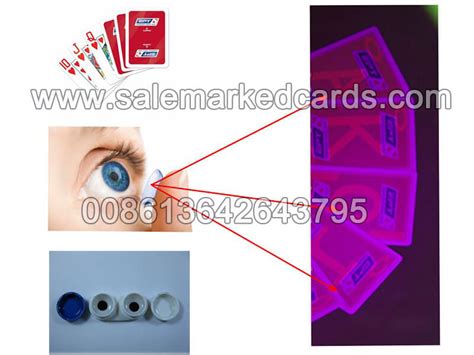 Marked playing cards contact lenses