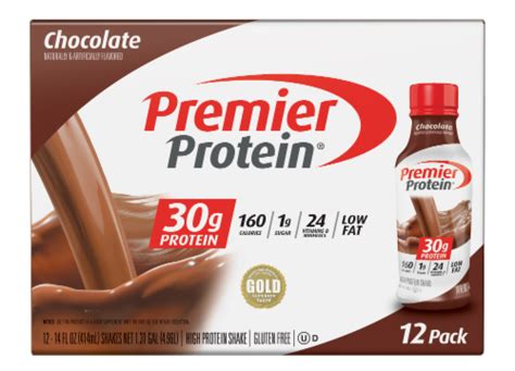 Premier Protein Chocolate Protein Shakes, 12 ct / 14 oz - Fry’s Food Stores