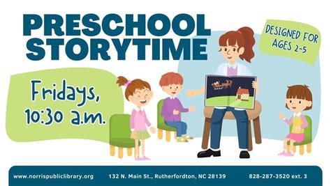 Preschool Storytime, Norris Public Library, Rutherfordton, January 5 2024 | AllEvents.in