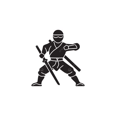 Abstract Vector Logo Black And White Ninja Warrior, Ninja, Vector, Logo ...