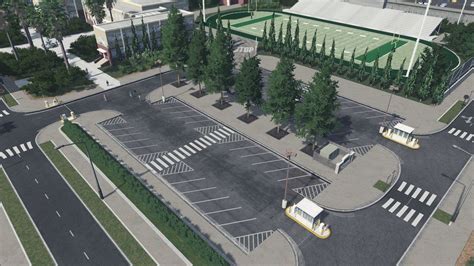 Private School Parking Lot. | Arsitektur lanskap, Eksterior, Lanskap