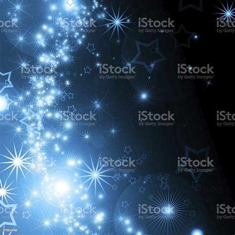 Abstract Background With Glowing Stars Stock Illustration - Download ...