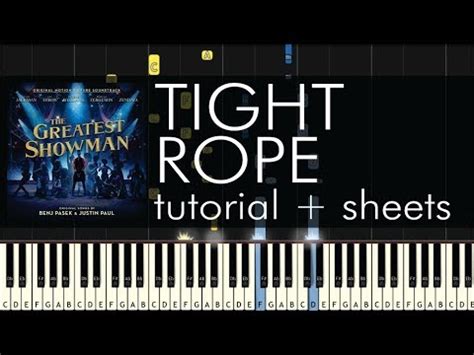 The Greatest Showman - Tightrope - Piano Tutorial + Sheets - YouTube