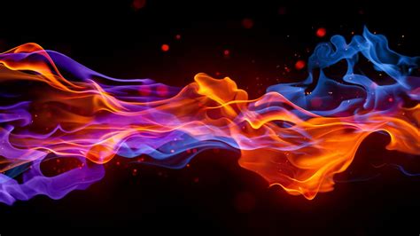 Blue Vs Red Fire Wallpapers - Wallpaper Cave